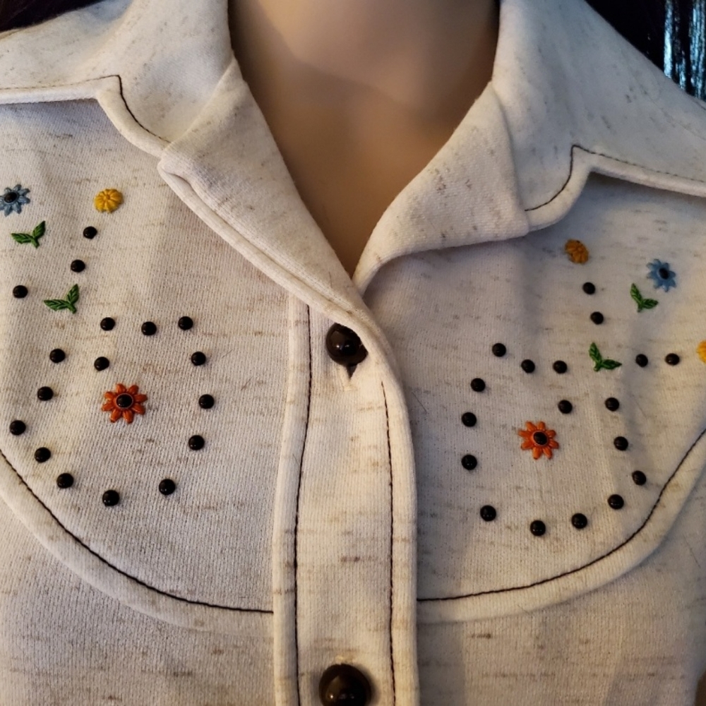 Vintage Cream Mod Dress